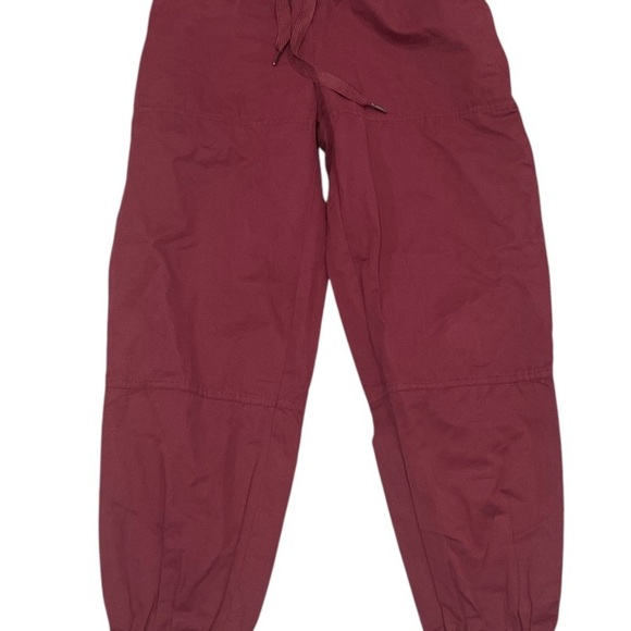 Urban Outfitters Basket Waist Velcro bottom hems Size Small Women's Red Joggers - Picture 2 of 7